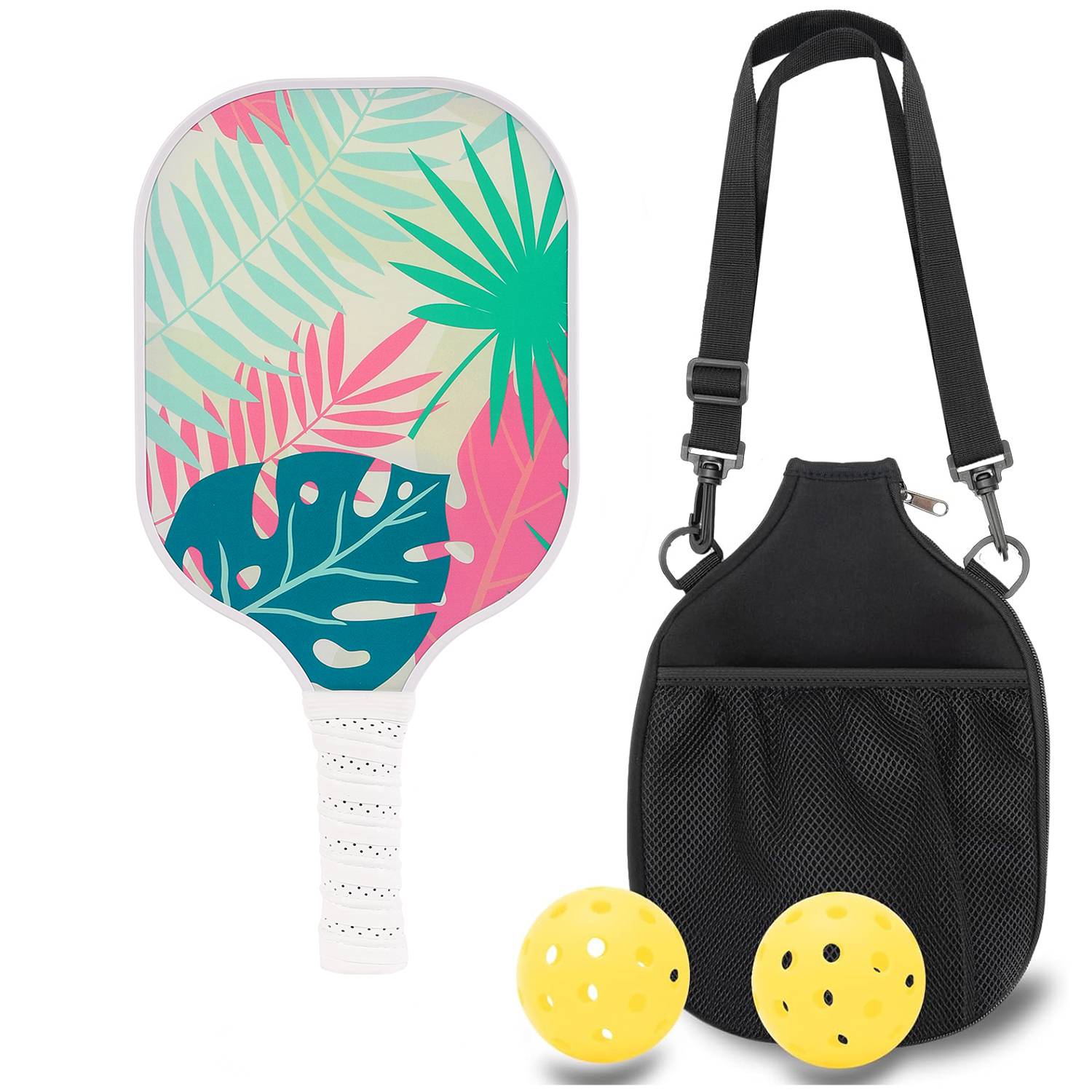 Carbon fiber single [fresh leaves]+single -shot bag+2 outdoor ball